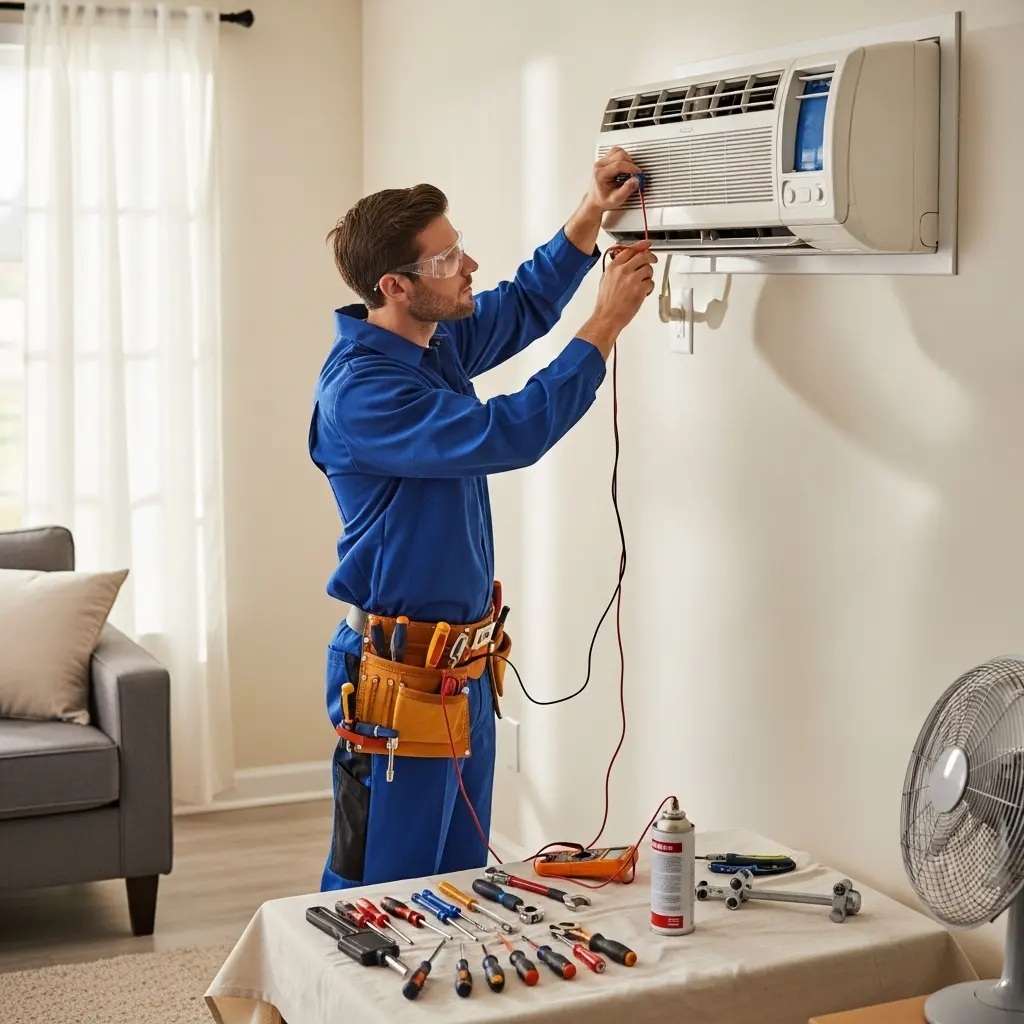 Çankaya Amana Amana klima gaz dolumu ve bakım – Enerji verimliliği artırıldı. - Teknik servis örneği